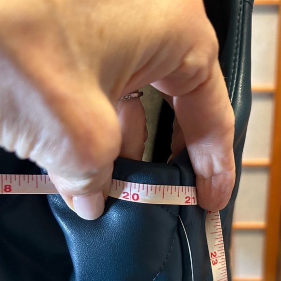 Chico's Teal Blue Quilted Vest with Diamond Pattern - Picture 10 of 10